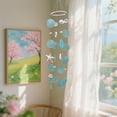 thumbnail image 5 of Sea Shells Wind Chimes - Handcrafted White Capiz Shells Windchime with Starfish, Coastal Style Decor for Indoor/Outdoors, Garden Decor, Great Gift for Women, Wind Chimes Lovers and More, 5 of 7