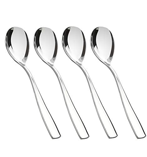 HOMMP 16-Piece Dinner Spoons Stainless Steel 8.27 Inch 