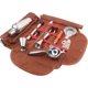 thumbnail image 1 of Bolsa de camarero, bolsa de viaje para camarero, bolsa portátil con rollo para kit de camarero (marrón, solo bolsa), 1 of 5