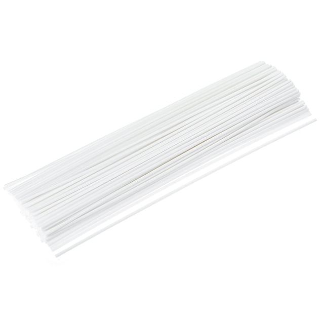 Unique Bargains Fiber Reed Diffuser Sticks 300x4mm for Aroma Fragrance Essential Oil, White Pack of 100