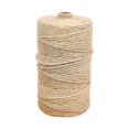 thumbnail image 1 of Cuerda de hilo de yute natural de 100 m, hilo de 2 capas para embalaje de panaderos, arte y manualidades, hilo de lino, cordón para manualidades LingWen 8390615527156, 1 of 1