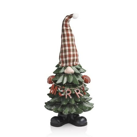 28 in. LED Multi Colored Merry Tree Gnome Indoor Christmas Decor