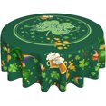 thumbnail image 6 of St. Patrick''s Day Tablecloth Round Table Cover Washable for Kitchen Dining Party Holiday Decor 60 Inch, 6 of 6