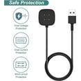 thumbnail image 3 of Charger for Fitbit Sense/Sense 2/Versa 3/Versa 4, Replacement Charging Cable Cord Magnetic Dock Stand for Fitbit Sense 1/2, Versa 3/4 Smartwatch, 3 of 5