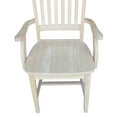 thumbnail image 6 of International Concepts Mission Wood Dining Chair with Arms, Unfinished, 6 of 10