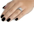thumbnail image 3 of Pompeii 1 3/8ct Round Diamond Cushion Halo Vintage Engagement Ring 14k White Gold, 3 of 3