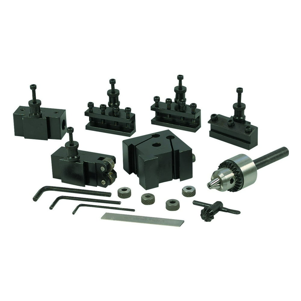 Central Machinery Quick Change Tool Post Set for Mini Lathe 42806
