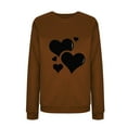 thumbnail image 4 of Valentines Day Sweatshirts Women's Casual Crewneck Pullover Tops Cute Heart Long Sleeve Shirts Top, 4 of 5