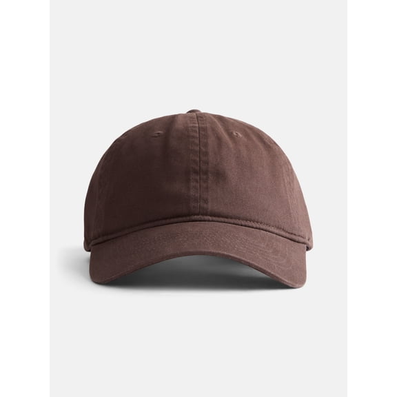 George Men's Solid Cotton Twill Baseball Cap, Brown Basket