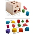 thumbnail image 1 of Bloque de construcción de madera BuyWeekMX Forma de madera clasificación de formas, 1 of 5