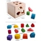 thumbnail image 2 of Bloques de construcción con forma de madera, juguete a juego, herramientas de aprendizaje educativo para niños, 13 agujeros, 2 of 5