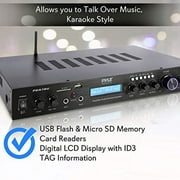 Pyle 5 Channel Rack Mount Bluetooth Receiver ، Home Theatre Amp ، مكبر صوت ، 200 واط (أسود)