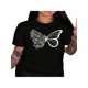 thumbnail image 1 of Women's Vintage-Inspired Casual T-Shirt with Elegant Butterfly & Floral Print, Round Neck, Short Sleeve - Easy Care Polyester, Perfect for Summer, 1 of 7