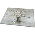 thumbnail image 2 of Rustic Flower Wall Art Farmhouse Bathroom Decor White Blossom Floral Canvas Painting Prints Bathroom Pictures for Wall Modern Artwork Home Decoration for Bathroom Bedroom Office 16"x12", 2 of 6