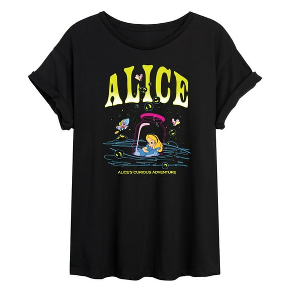 Alice in Wonderland - Alice In Bottle - Juniors Ideal Flowy Muscle T-Shirt