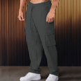 thumbnail image 2 of toraway Men Shorts Inch Swim Men's New Pocket Overalls European Men's Sweatpants Casual Drawstring Straight Trousers S, 2 of 4