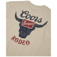 thumbnail image 5 of Coors Banquet Rodeo Logo Distressed Front and Back Natural T-Shirt-Medium, 5 of 5