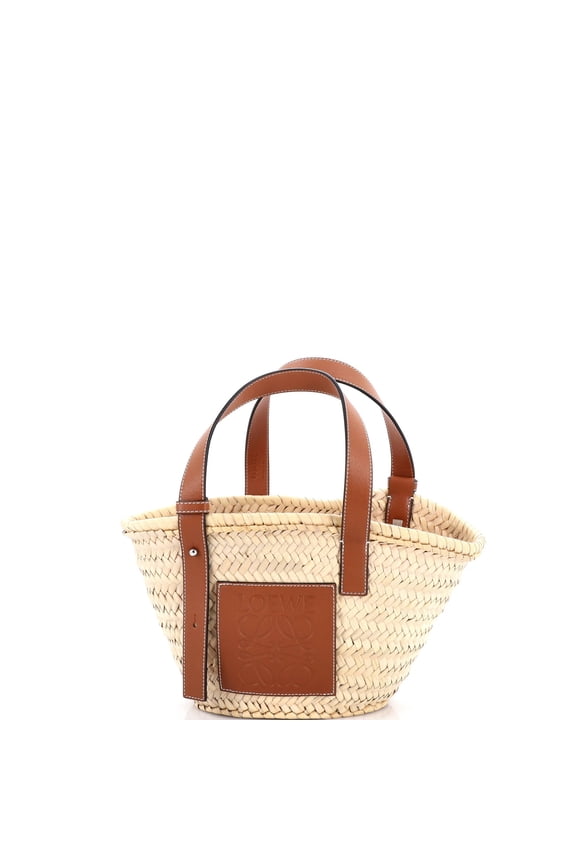 Pre-Owned Basket Tote Raffia Small By Rebag