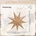 thumbnail image 3 of 5pcs Sage Green Handing Paper Stars Lantern 12'',5 Pack Party Decorations Birthday Hanging Decor, 3 of 4