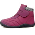 thumbnail image 2 of Women Winter Snow Boots Warm Furry Lined Ankle Booties Hook and Loop Outdoor Walking Womens Boots, 2 of 7