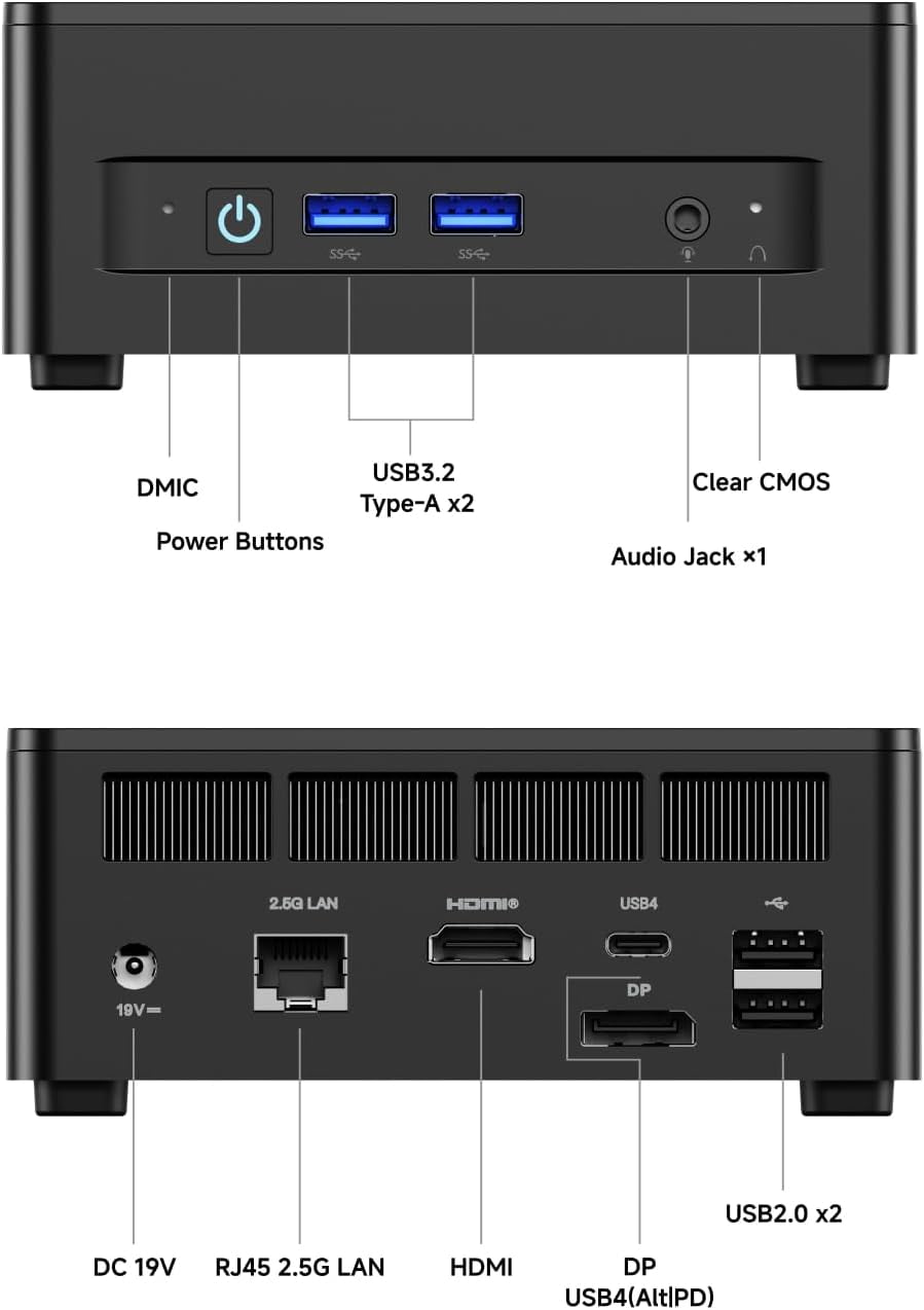 MINISFORUM DeskMini UM690 Slim Mini PC AMD Ryzen 9 6900HX Small PC, 32GB DDR5 RAM+1TB PCIe4.0 SSD, HDMI/DP/USB4 Outputs, 2.5G LAN, WiFi 6E, BT5, 4xUSB Port AMD Radeon 680M Graphics Small Form Factor - Walmart.com MINISFORUM DeskMini UM690 Slim Mini PC AMD Ryzen 9 6900HX Small PC, 32GB DDR5 RAM+1TB PCIe4.0 SSD, HDMI/DP/USB4 Outputs, 2.5G LAN, WiFi 6E, BT5, 4xUSB Port AMD Radeon 680M Graphics Small Form Factor - Walmart.com