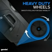 Gemini PA SYS15 Dual 15 Inch Speaker Package with Stainless Steel Stands & Mic