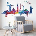 thumbnail image 4 of Dvkptbk Wall Sticker World Famous Attractions Wall Sticker Removable Wall Art Stickers Vinyl Decals Home Decor, 4 of 6