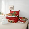 thumbnail image 6 of Homewish Chic Christmas Tree 7-Piece Twin Bedding Sets,Girls Xmas Gifts Bedding Comforter Set,Red Green Sheet Sets For Child,Luxury Bedroom Decor Reversible, 6 of 8