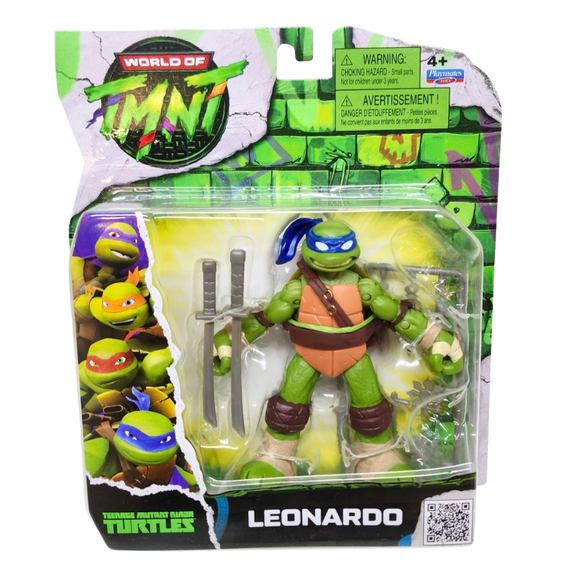 World of TMNT Teenage Mutant Ninja Turtles Leonardo 2026 Action Figure with Accessories