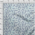 thumbnail image 3 of oneOone Cotton Cambric Medium Blue Fabric Leaves Diy Clothing Quilting Fabric Print Fabric By Yard 56 Inch Wide, 3 of 6