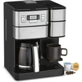 thumbnail image 2 of Cuisinart SS-GB1 Coffee Center Grind and Brew Plus, Built-in Coffee Grinder, Coffeemaker and Single-Serve Brewer with 6oz, 8oz and 10oz Serving Size, Black/Silver, 12-Cup Glass, 2 of 17