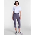 thumbnail image 3 of Avia Women's and Women's Plus SoftSculpt High Rise Capri Leggings, Sizes XS-4X, 3 of 7