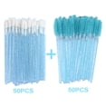 thumbnail image 5 of 100 Pcs Makeup Brushes For Lip Eyebows Eyelash Shining Mascara Wands Applicators False Lashes Beauty Tools 100pcs pink, 5 of 6