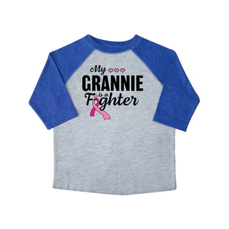 

Inktastic Breast Cancer Awareness My Grannie is a Fighter Gift Toddler Boy or Toddler Girl T-Shirt