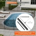 thumbnail image 6 of VEVOR Pool Fence, 4 x 72 FT Pool Fences for Inground Pools, Removable Child Safety Pool Fencing, Easy DIY Installation Swimming Pool Fence, 340gms Teslin PVC Pool Fence Mesh Protects Kids and Pets, 6 of 9