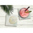 thumbnail image 2 of Absorbent Stone Tumbled Tile Coasters, Sand Dollar, Set of 4, 2 of 2