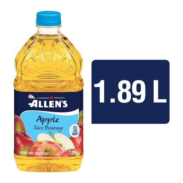 Breuvage au jus de pomme 35 % moins de sucre Allen’s 1.89 L