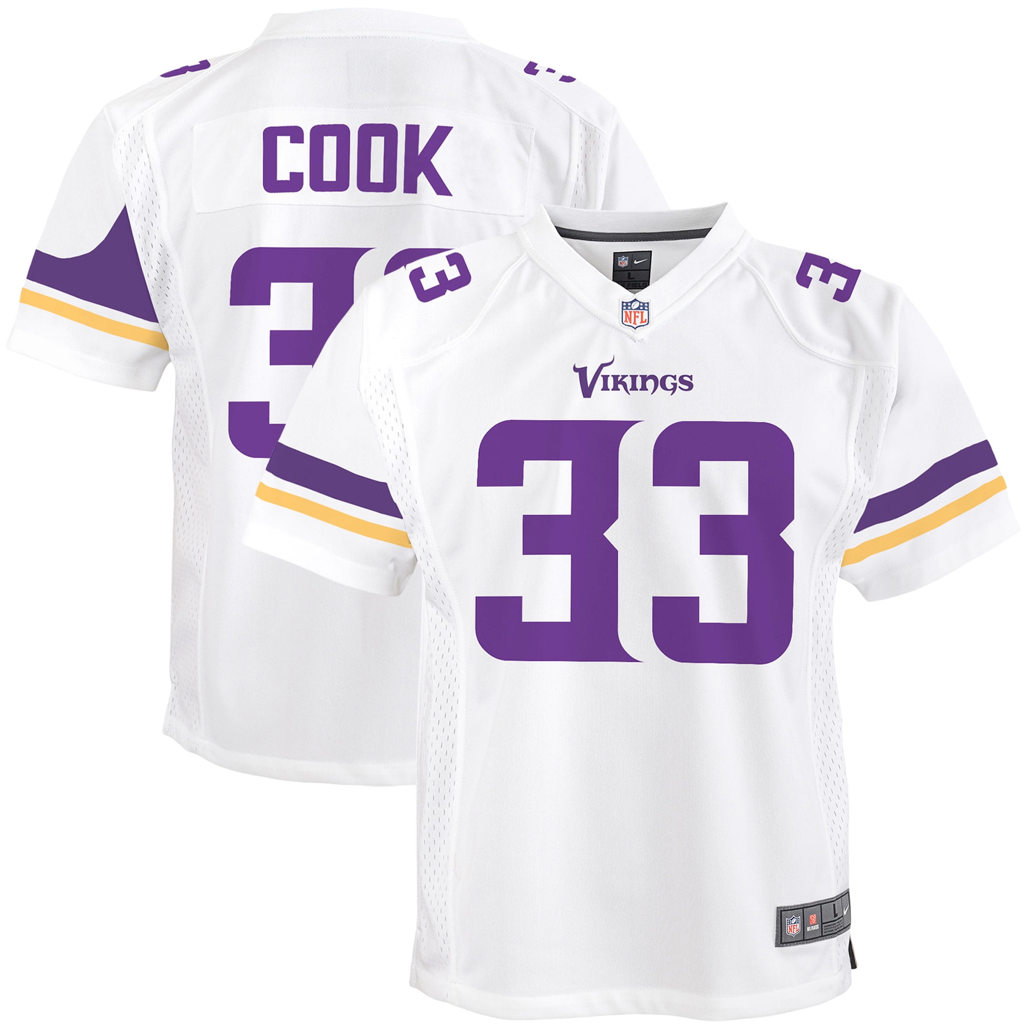Dalvin Cook Minnesota Vikings Nike Youth 2018 Game Jersey - White - Walmart.com