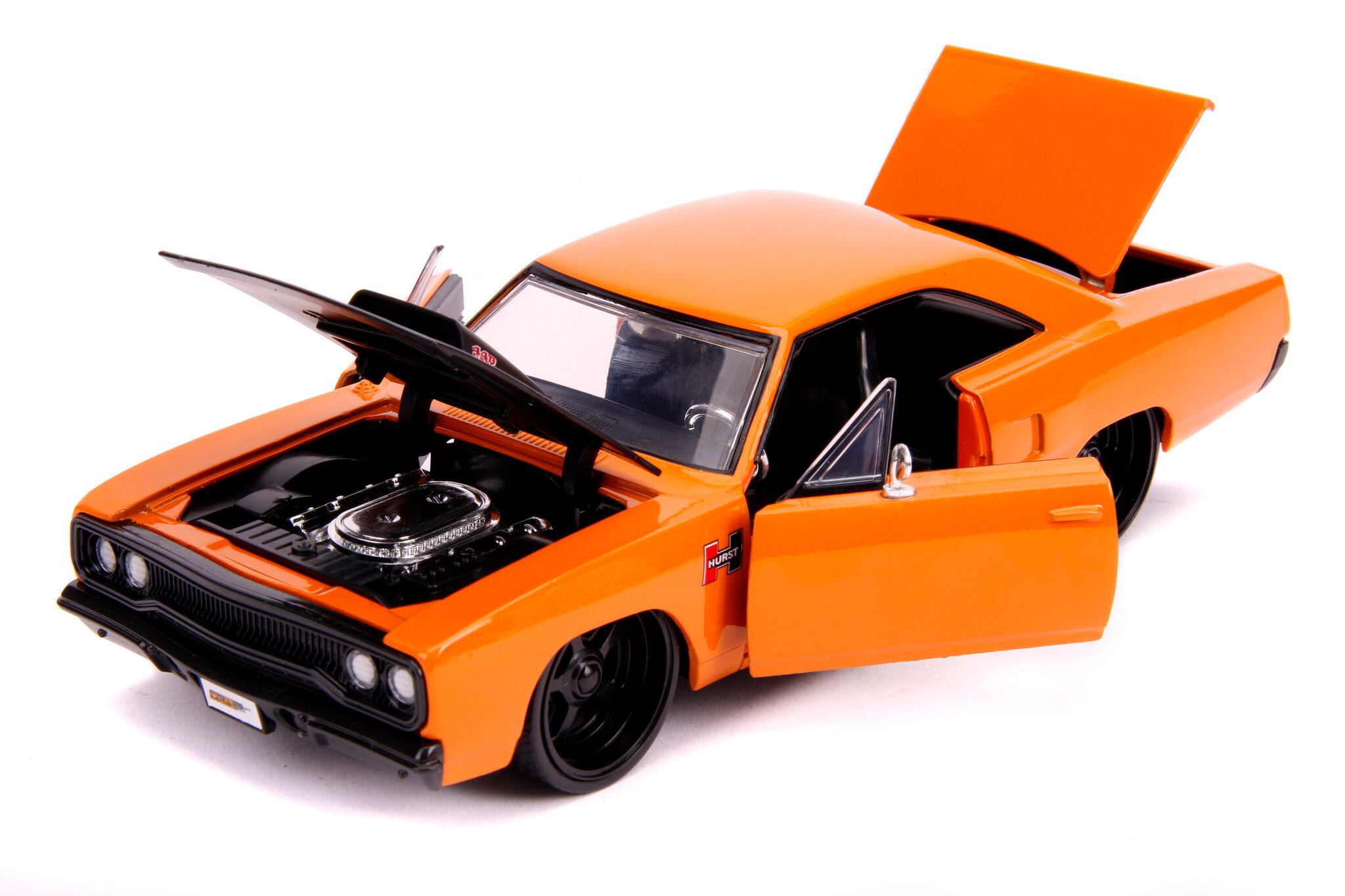 1970 Plymouth Road Runner Orange 1/24 Scale Diecast Car Model By Jada Toys 31325 