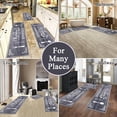 thumbnail image 3 of Boho Kitchen Rug Sets 3 Pieces, Washable Kitchen Mats for Floor, Non Slip Soft Kitchen Area Rug Floor Mat for Kitchen, Laundry Room and Hallway (Grey, 20''''x32''''+20''''x47''''+20''''x59''''), 3 of 6