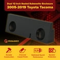 thumbnail image 4 of QPower Dual 12" Behind Seat Sealed Sub Enclosure Box for Toyota Tacoma Regular Cab 05-24, 4 of 9