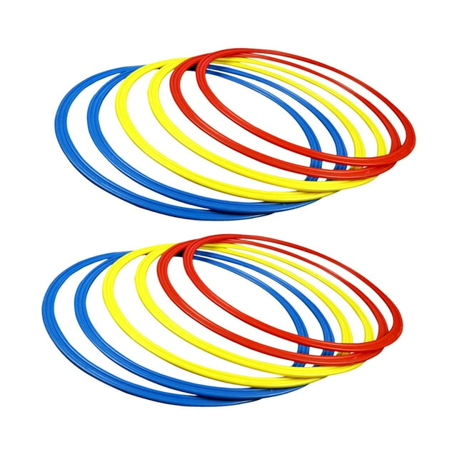 Shengyu Agility Training Rings Sturdy Home Gym Basketball 12 for Soccer Athlete Trainer Pieces 50cm 50cm 12 Pieces