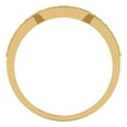 thumbnail image 5 of 0.25 ct Brilliant Round Cut Simulated Pink Diamond 18K Yellow Gold Stackable Band SZ 9.25, 5 of 6