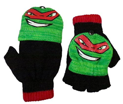 Nickelodeon Boys Teenage Mutant Ninja Turtles Rafael Acrylic Laplander and Glove Set