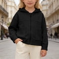 thumbnail image 2 of JAJAHO Kids Girls Hooded Jacket Lightweight Spring Long Sleeve Zip Up Hoodies With Pockets Outwear 4-10 Years Trendy Tops, 2 of 6