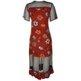 thumbnail image 2 of MinkPink Robe Maxi en Maille pour Femmes, Rouge, Petit, 2 of 3
