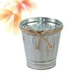 thumbnail image 4 of Monyance Metal Flower Vase Metal Bucket Flower Vase Rustic Farmhouse Planter for Home Office(3.74X3.54X3.54Inches), 4 of 10