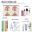 thumbnail image 4 of Susaid Frog Sitting On Mushroom Print Makeup Mini Bags for Women Multi Color Cosmetics Bag Travel Toiletry Bag Pencil Pouch Blank Makeup Bags with Zipper, 4 of 7