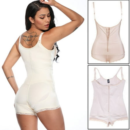 

SLIMBELLE Women Latex Full Body Shaper Open Bust ShapewearTummy Control Fajas Compression Underwear