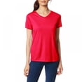 thumbnail image 1 of EIMELI Womens Tops Casual V Neck Short Sleeve Solid Color Basic T Shirt, 1 of 9